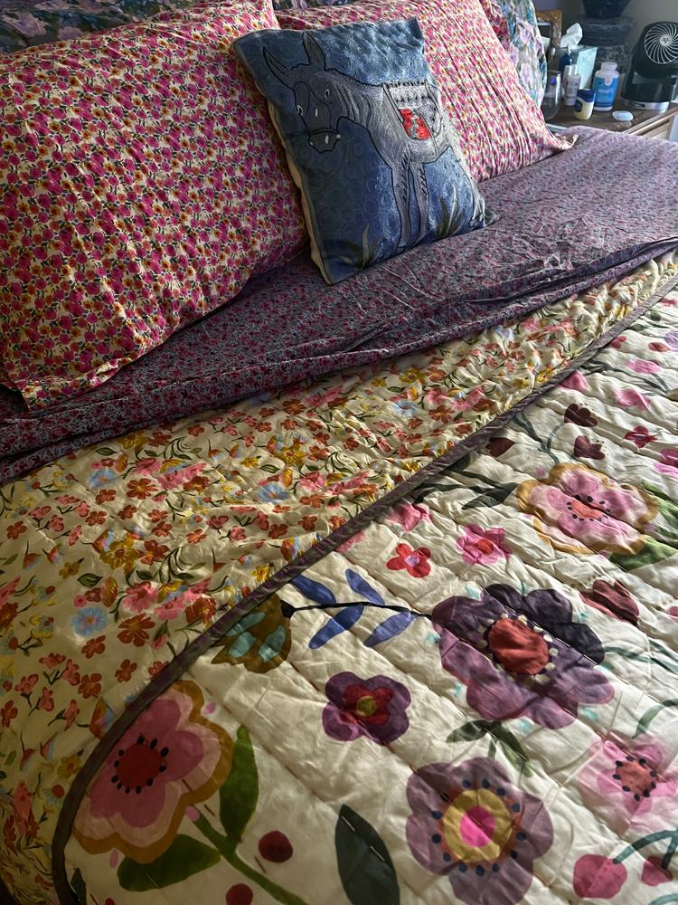 Bungalow Reversible Quilt - Chelsea - Customer Photo From Angela Cole