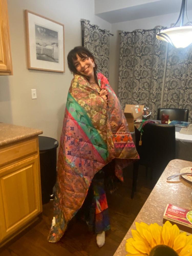 Puffy Camp Blanket - Patchwork - Customer Photo From Melissa Choate