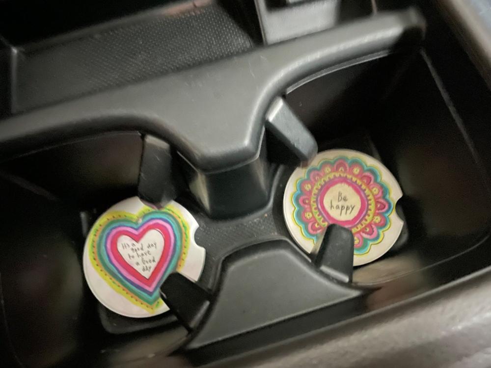 Car Coasters, Set of 2 - Good Day - Customer Photo From Laura Havlicek