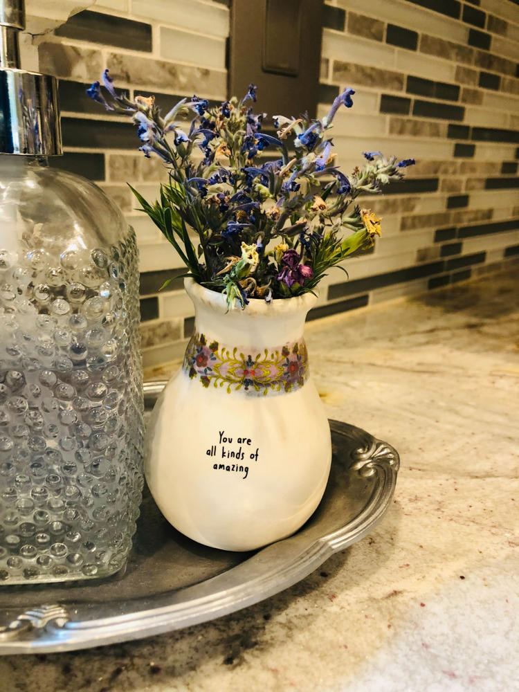Catalina Ceramic Bud Vase - All Kinds of Amazing - Customer Photo From Mikel Bass Bass