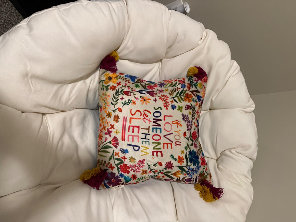 Double-Sided Cozy Throw Pillow - Let Them Sleep - Customer Photo From Averi Houck