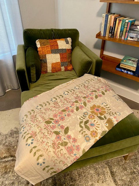 Gauze Tapestry Blanket - Mandala - Customer Photo From Lisa Tuell