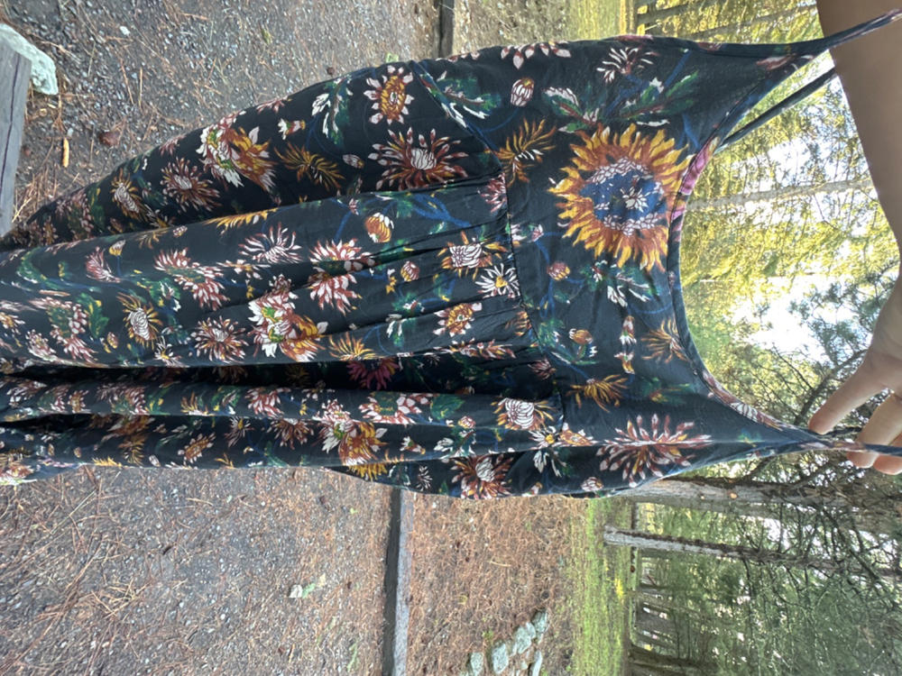Journey Boho Maxi Dress - Washed Black Floral - Customer Photo From Michelle Vesterby