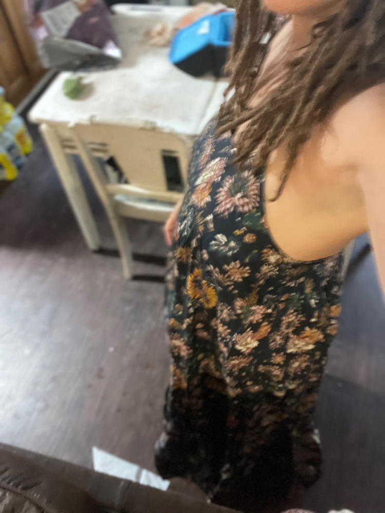 Journey Boho Maxi Dress - Washed Black Floral - Customer Photo From Melakee Nicholson