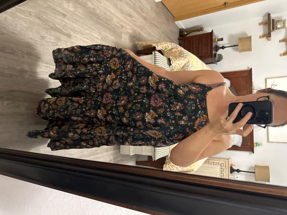 Journey Boho Maxi Dress - Washed Black Floral - Customer Photo From Michelle Vesterby
