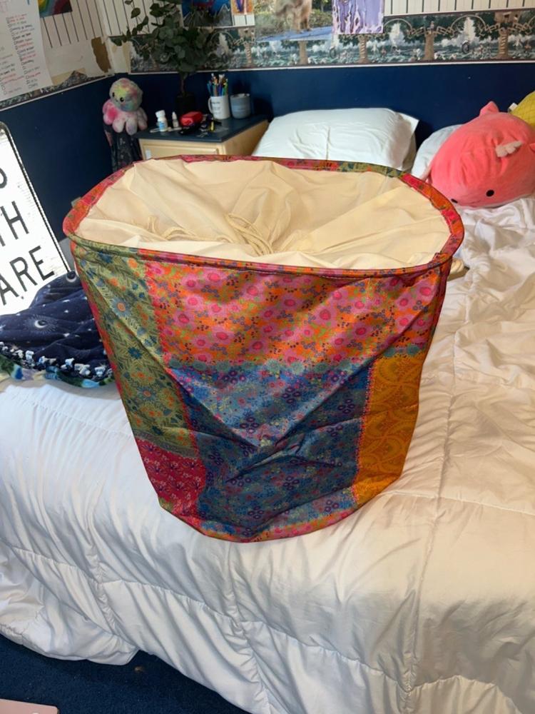 Boho Printed Laundry Hamper - Patchwork - Customer Photo From Bailee Fitzsimmons