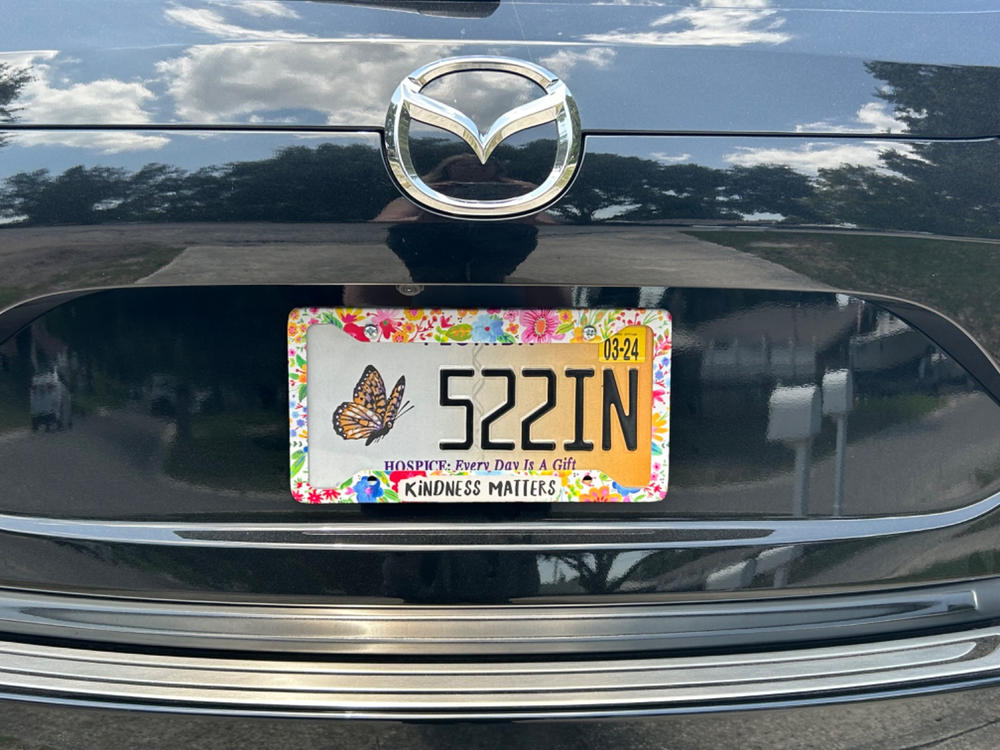 License Plate Frame - Kindness Matters - Customer Photo From Sara Green