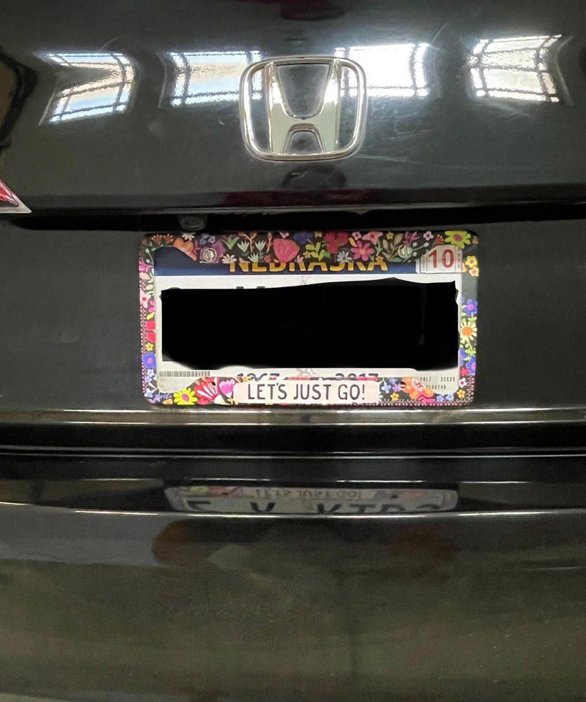 License Plate Frame - Let