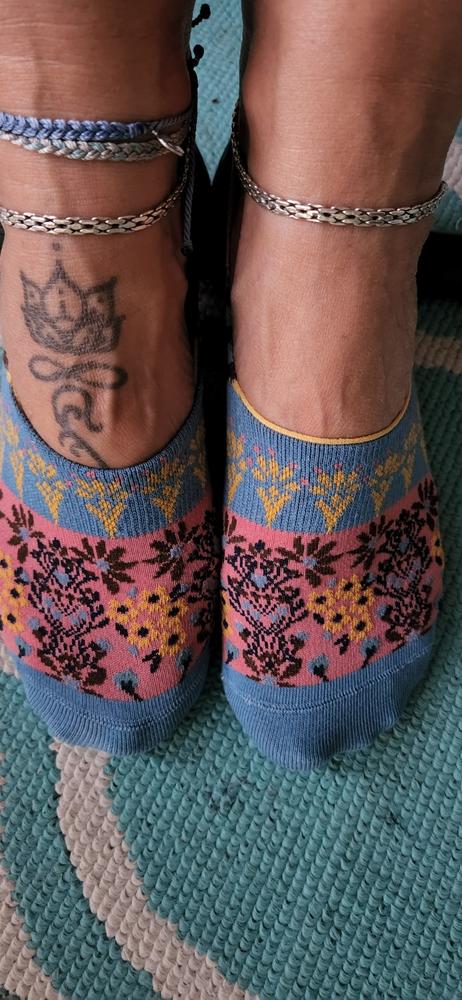 No Show Ankle Socks, Set of 2 - Coral - Customer Photo From Brunilda Perez