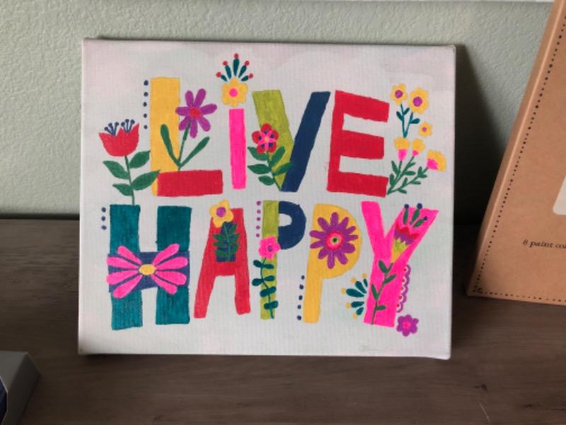 Paint By Numbers Kit - Live Happy - Customer Photo From Cindy Henrich