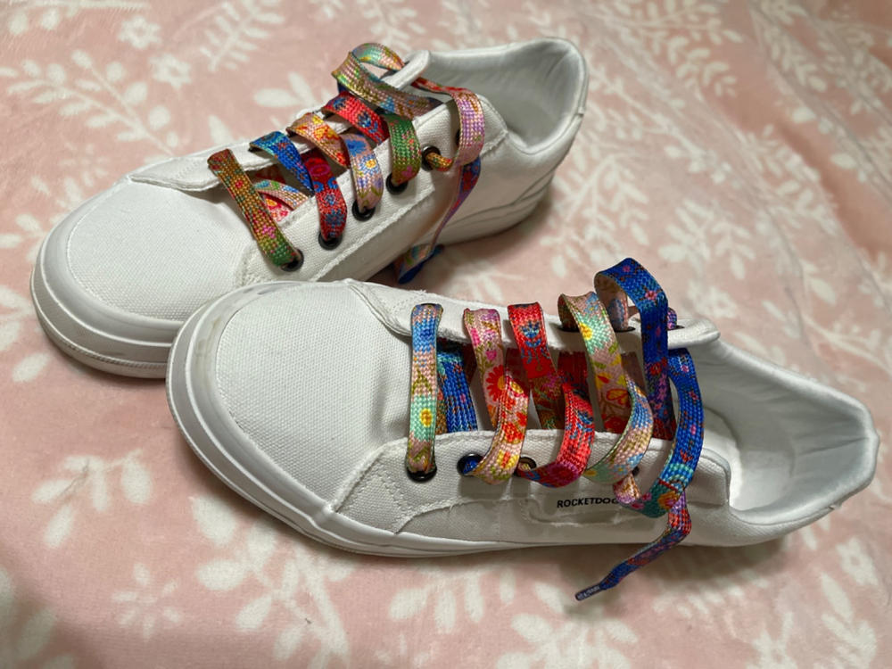 Shoelaces, Set of 2 - Rainbow - Customer Photo From Tina Reid