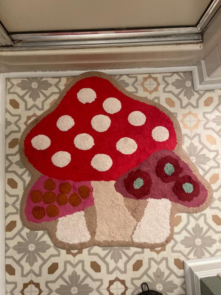 Shaped Tufted Bath Mat - Mushroom - Customer Photo From Shelby Lundy