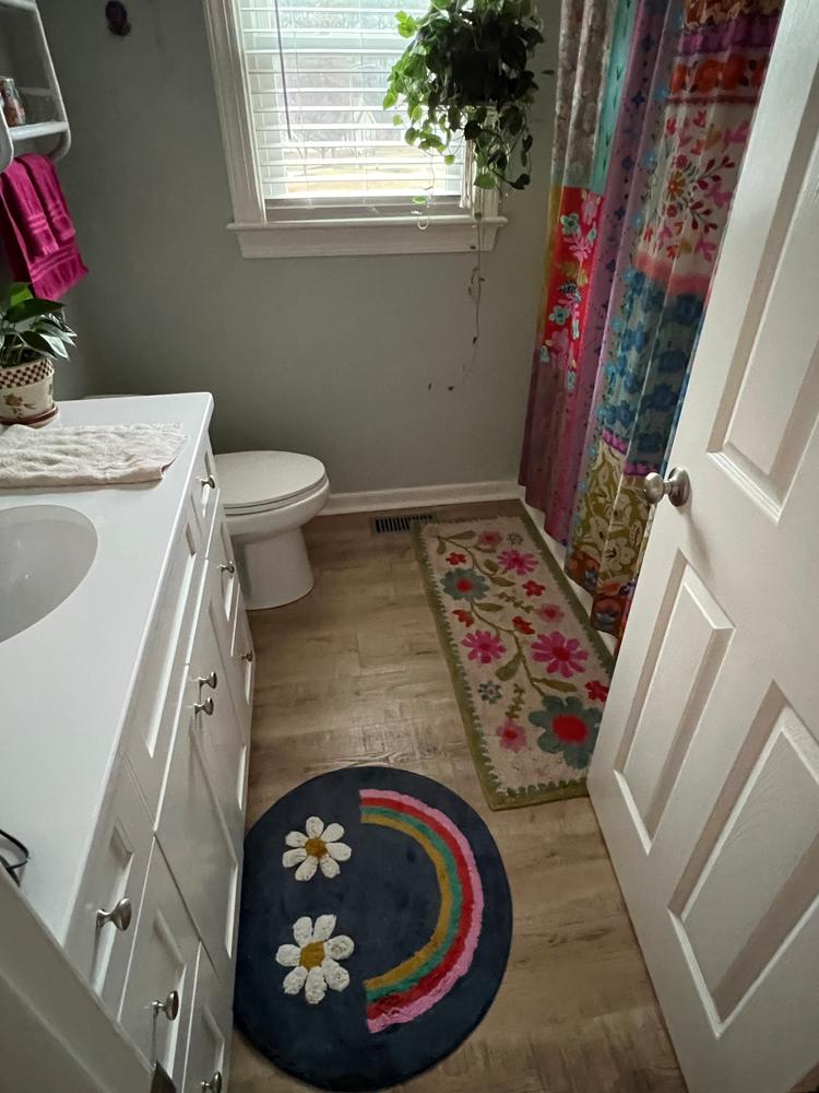 Shaped Tufted Bath Mat - Smile - Customer Photo From Dolly Fox
