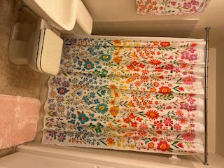 Boho Shower Curtain - Live Happy - Customer Photo From Peggy Kindler