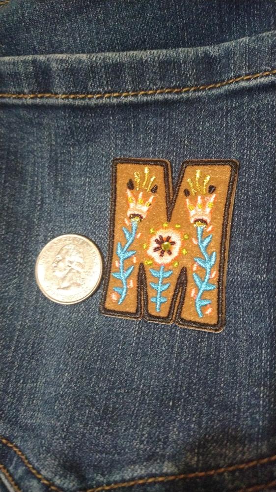 Stick-On Letter Patch - M - Customer Photo From Muminah Hamid