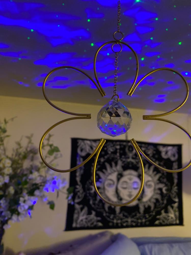 Whimsy Glass Sun Catcher - Flower - Customer Photo From Lorie Mele