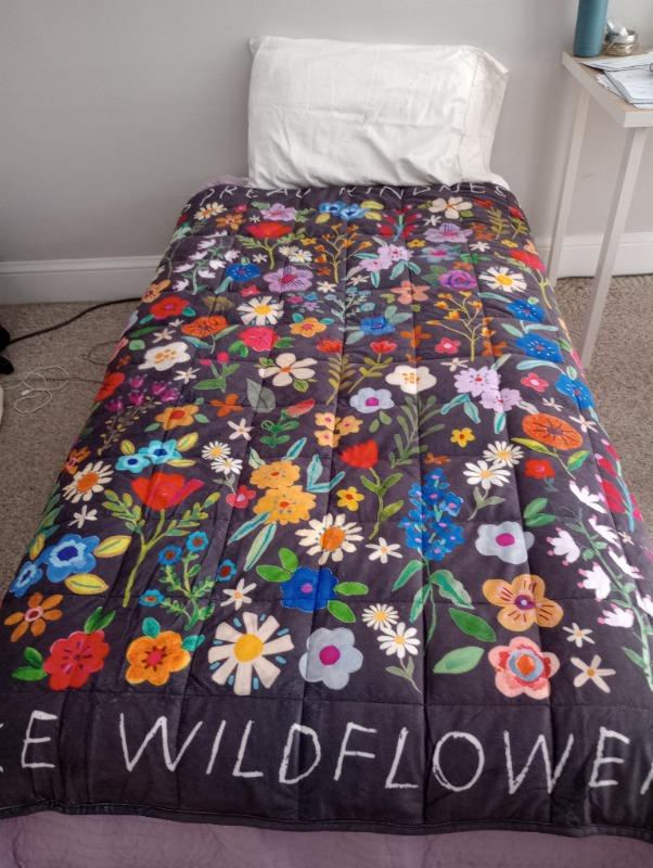 Cozy Weighted Blanket - Spread Kindness - Customer Photo From Ashley Haack