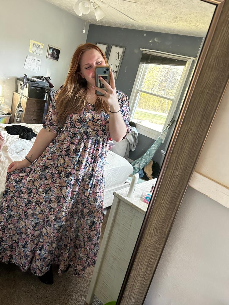 Collette Tiered Maxi Dress - Dusty Vintage Floral - Customer Photo From Hannah Campbell