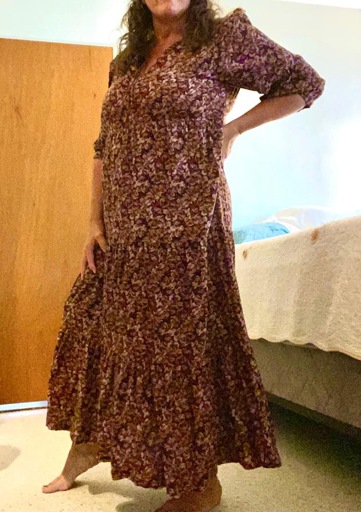 Sage V-Neck Maxi Dress - Coco Floral - Customer Photo From Zee