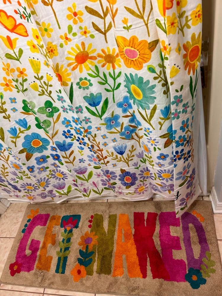 Tufted Runner Bath Mat - Get Naked - Customer Photo From Marianne Leigh