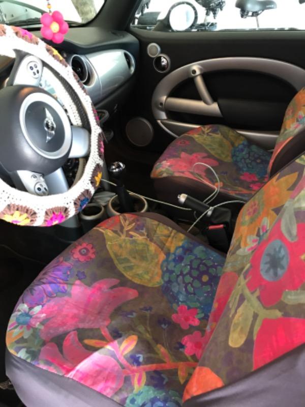 Front Car Seat Cover, Set of 2 - Vintage Floral - Customer Photo From Suzanne Steimel
