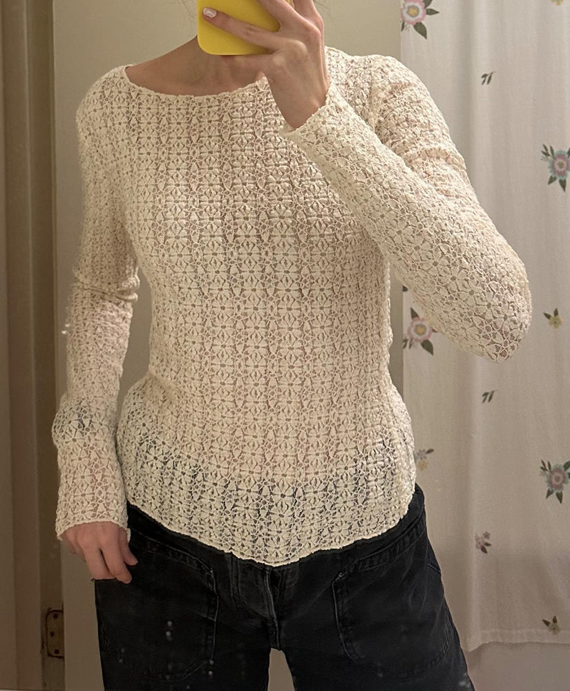 Lace Layering Top - Ivory - Customer Photo From Maria Montoya