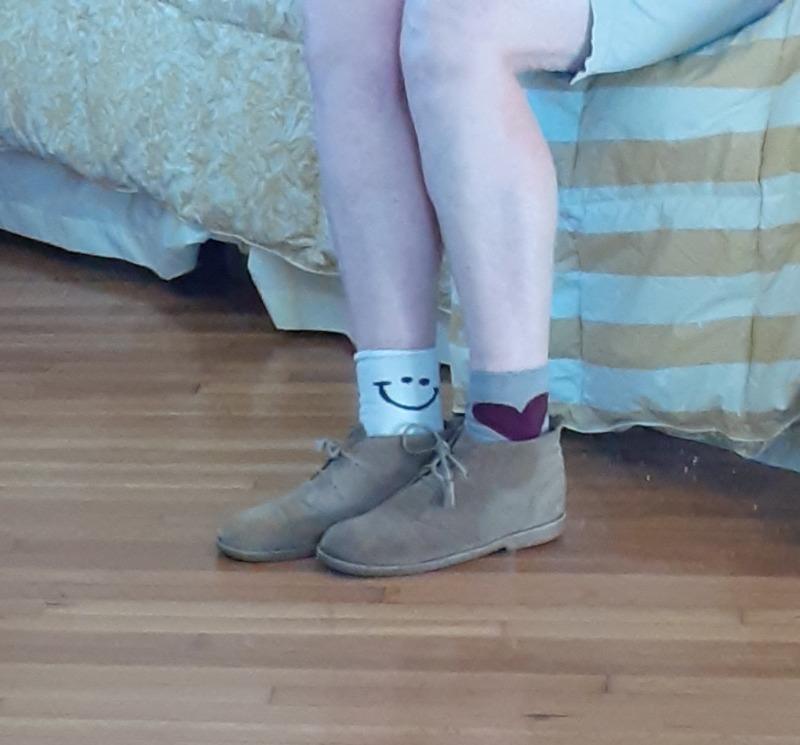Icon Roll Top Socks, Set of 2 - Heart Smile - Customer Photo From holly henderson