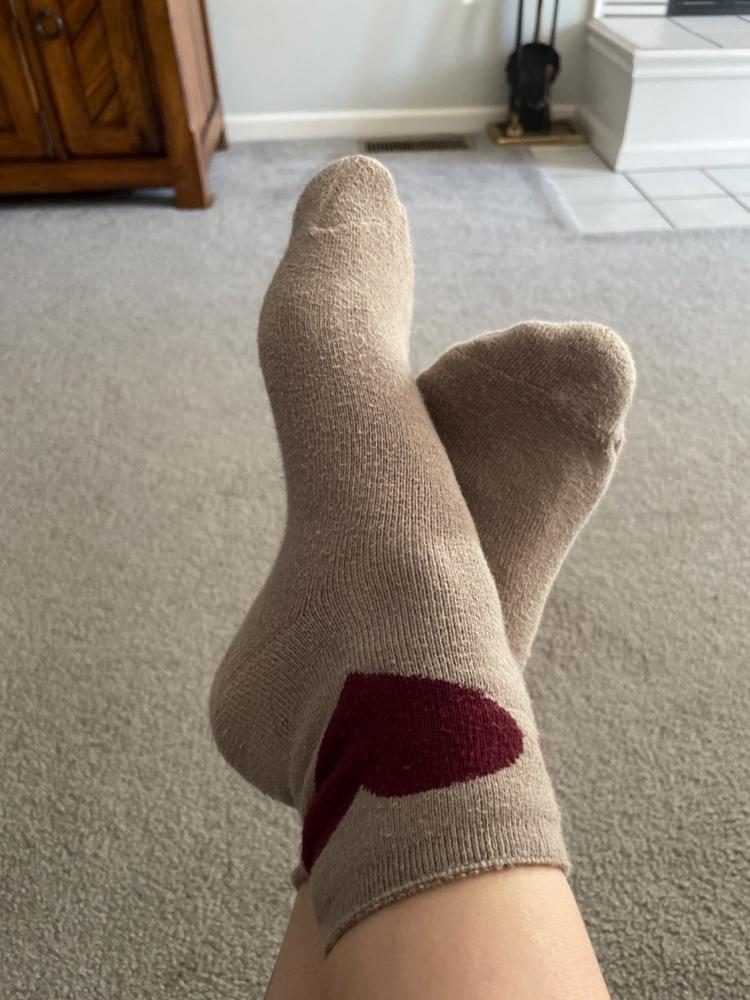 Icon Roll Top Socks, Set of 2 - Heart Smile - Customer Photo From Elaina Fox