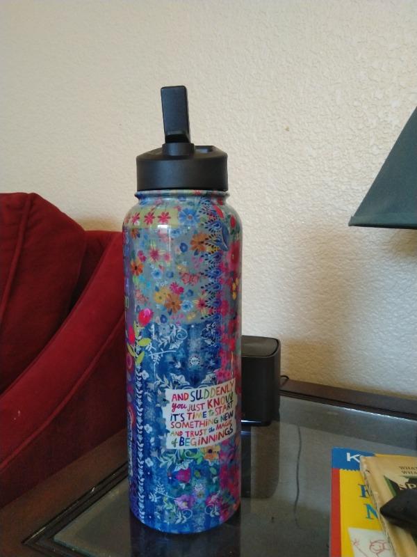XL Stainless Steel Water Bottle - Fearless Patchwork - Customer Photo From Sarah Meyerzon
