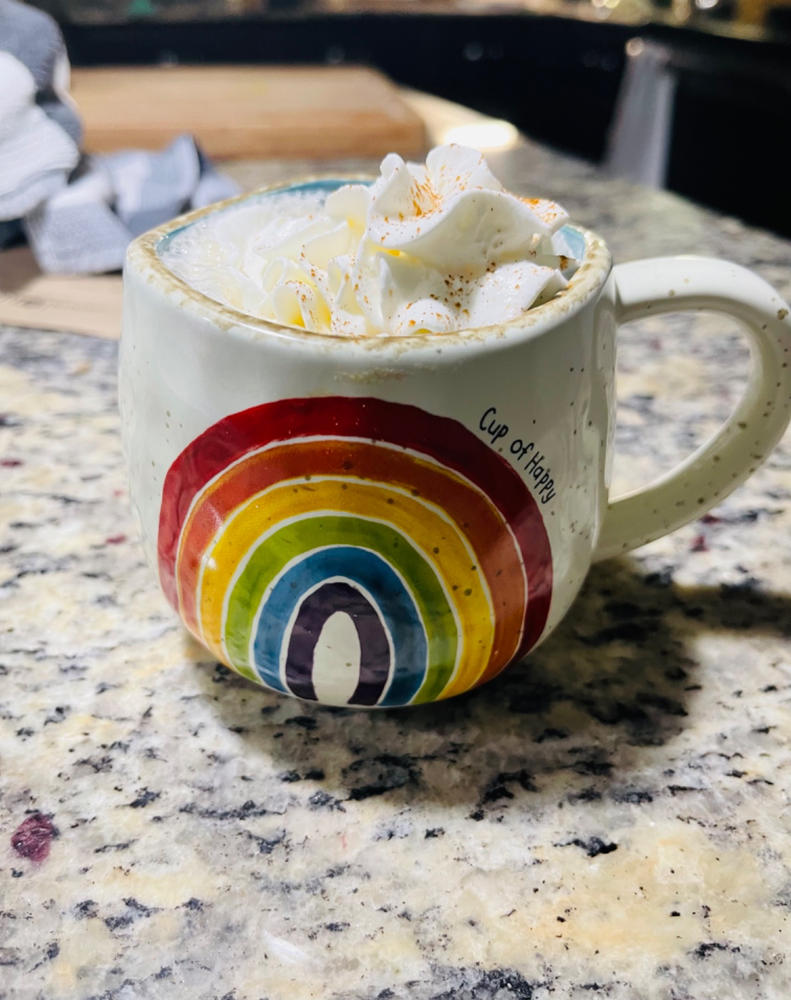 Artisan Coffee Mug - Rainbow - Customer Photo From Chris Ortega