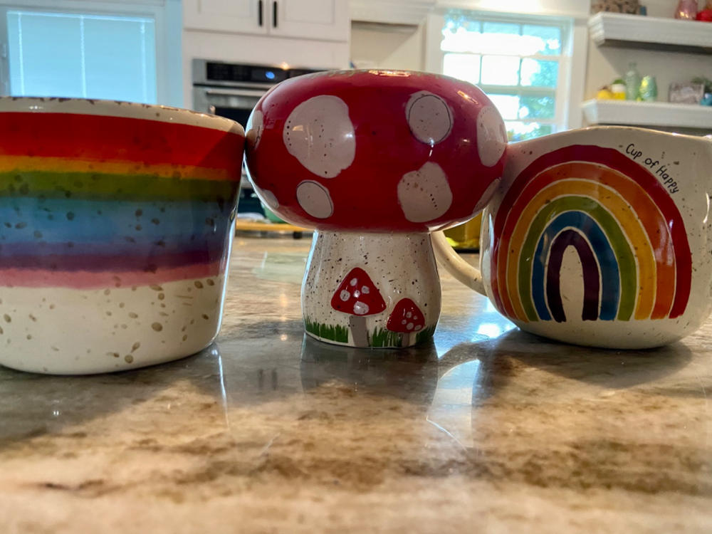 Artisan Coffee Mug - Rainbow - Customer Photo From Jenna Tholen