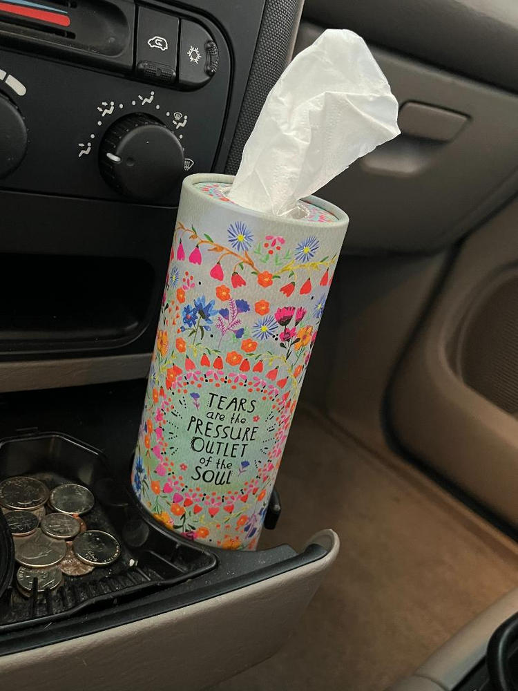 Car Tissues, Set of 3 - Tears Are The Pressure - Customer Photo From Catherine Griffin