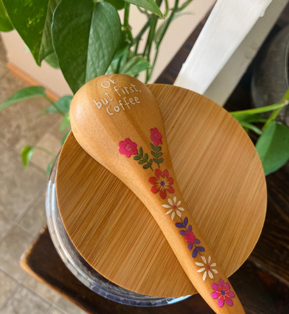 Wooden Coffee Scoop - But First Coffee - Customer Photo From Emilee Neal