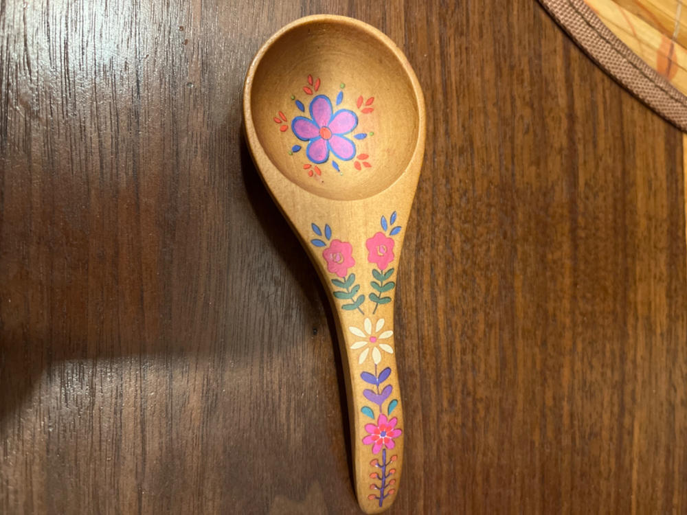Handmade wooden coffee scoop from apricot wood - Inspire Uplift