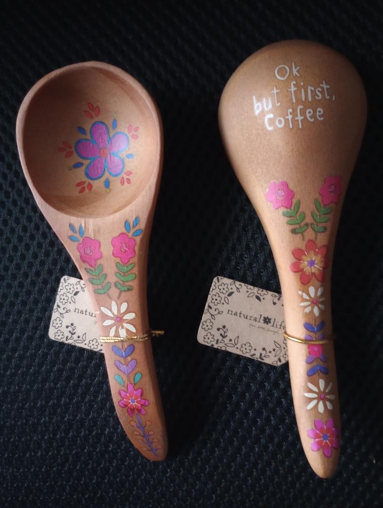 Wooden Coffee Scoop - But First Coffee - Customer Photo From Claudia A Kinsley