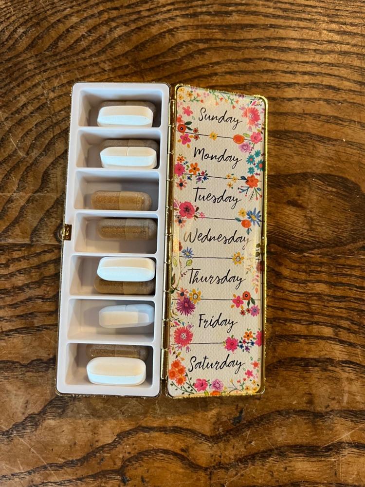 Weekly Pill Organizer - A Wise Girl Once Said - Customer Photo From Liz Klein