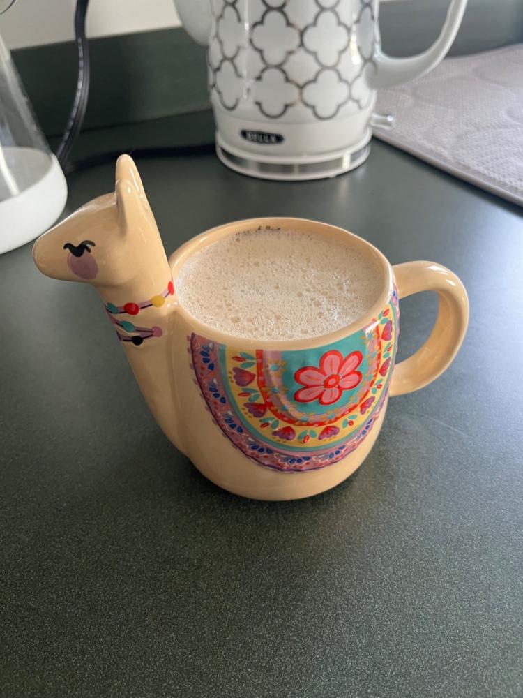Folk Art Coffee Mug - Lorelai The Llama - Customer Photo From Juliann Negron