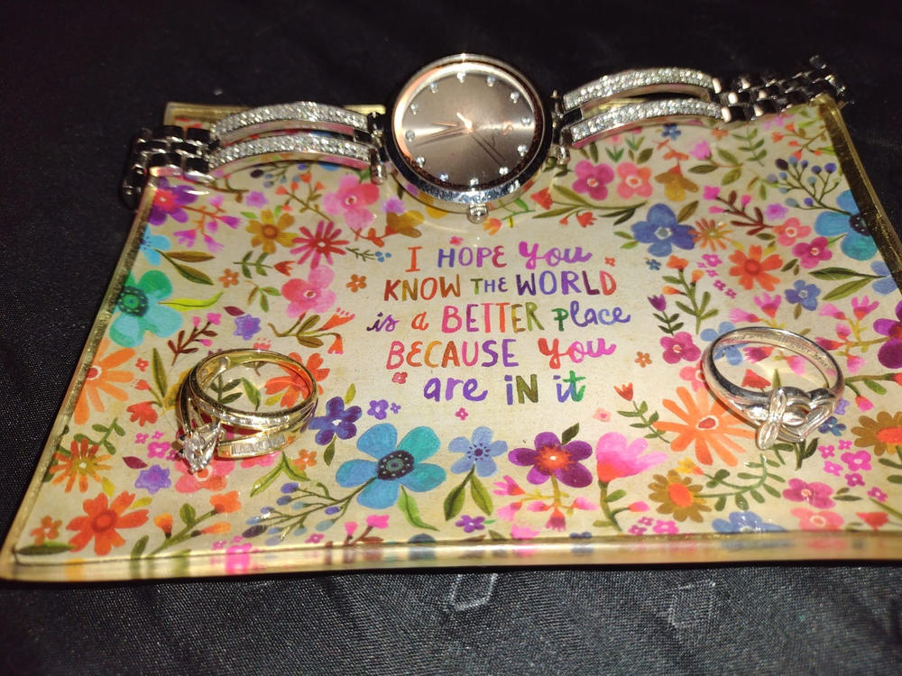Glass Tray - World Better Place - Customer Photo From Nancy Llusco