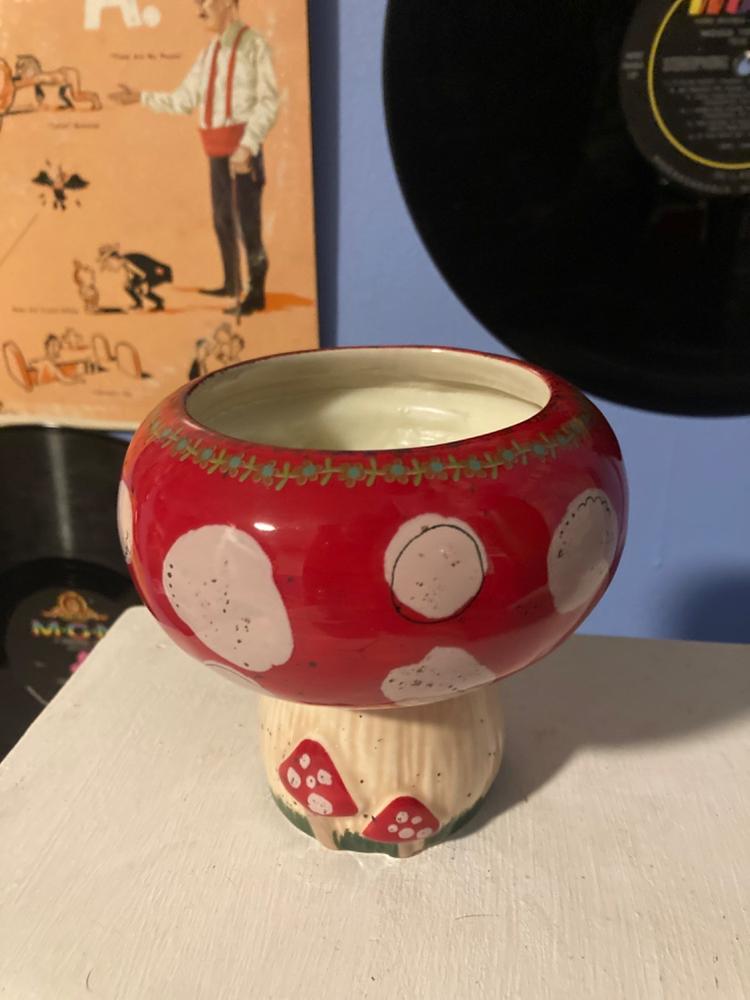 Mushroom Trinket Bowl Candle - Customer Photo From Trisha Fredericks