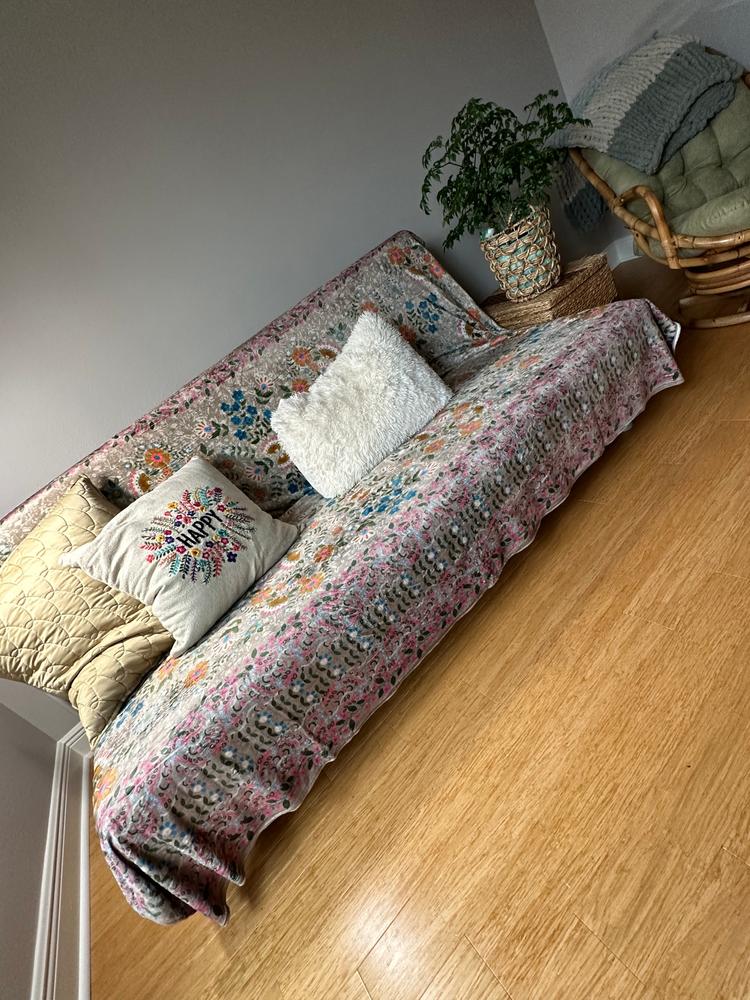 Perfect Cozy Couch Cover - Mandala - Customer Photo From Denise Clemence