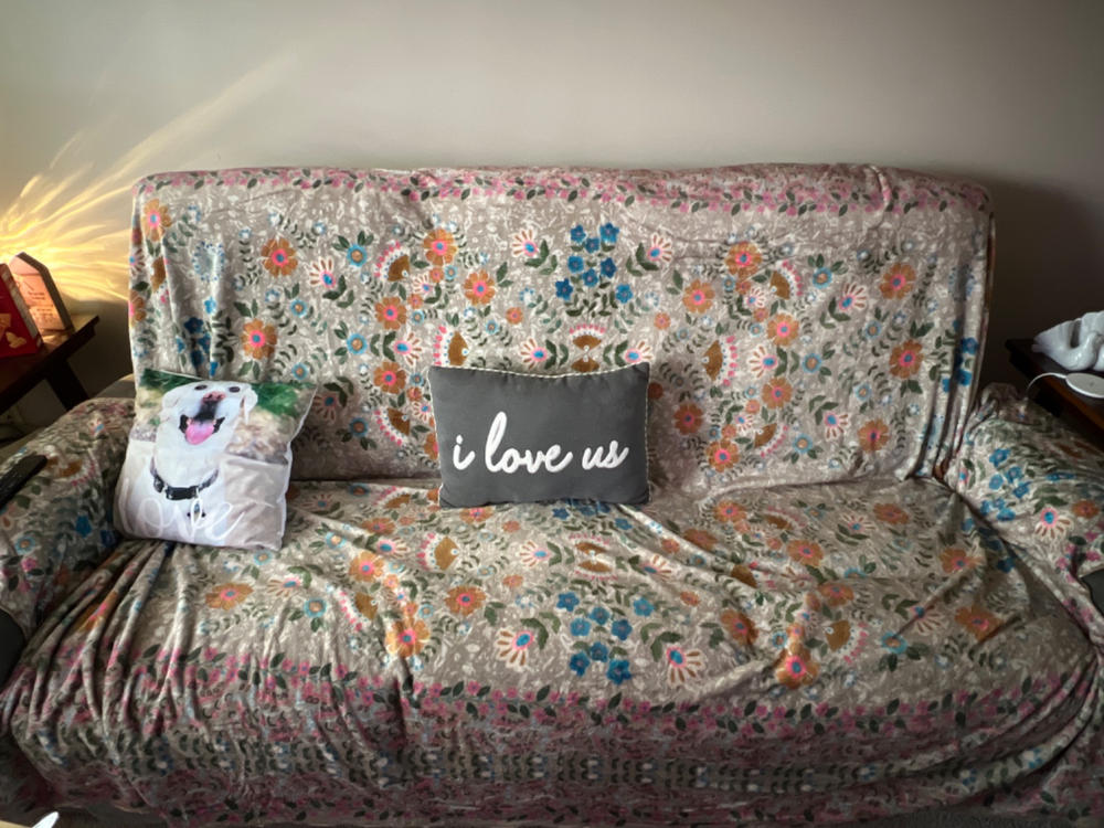 Perfect Cozy Couch Cover - Mandala - Customer Photo From Meghann Neidert