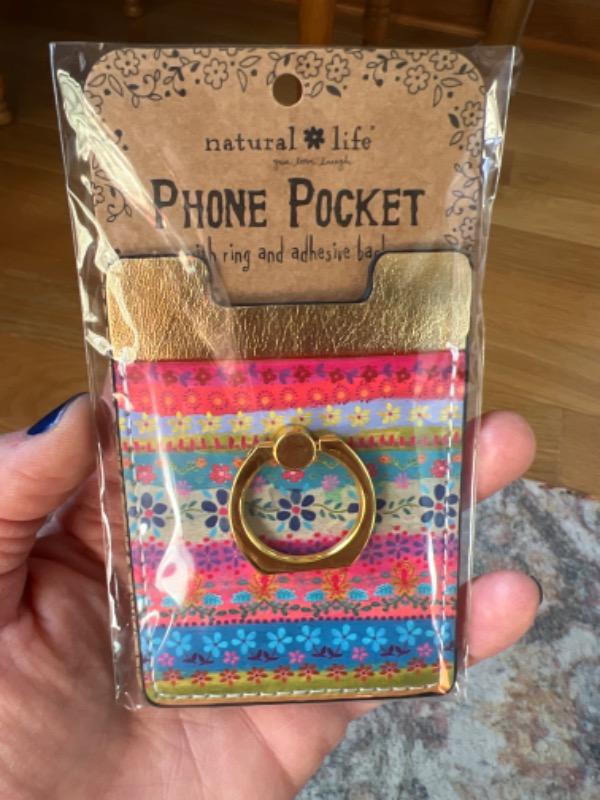 Pocket Phone Ring - Folk Borders - Customer Photo From Katie Liddel