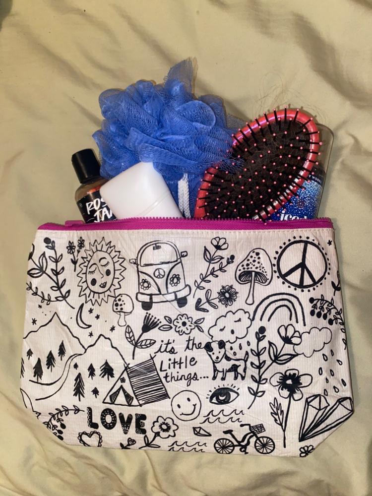 Recycled Zipper Pouch - Little Things - Customer Photo From Madeline Jones