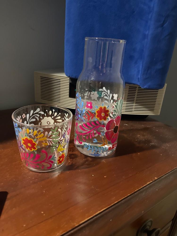 Glass Bedside Water Carafe Set - Customer Photo From Alisha Simpson