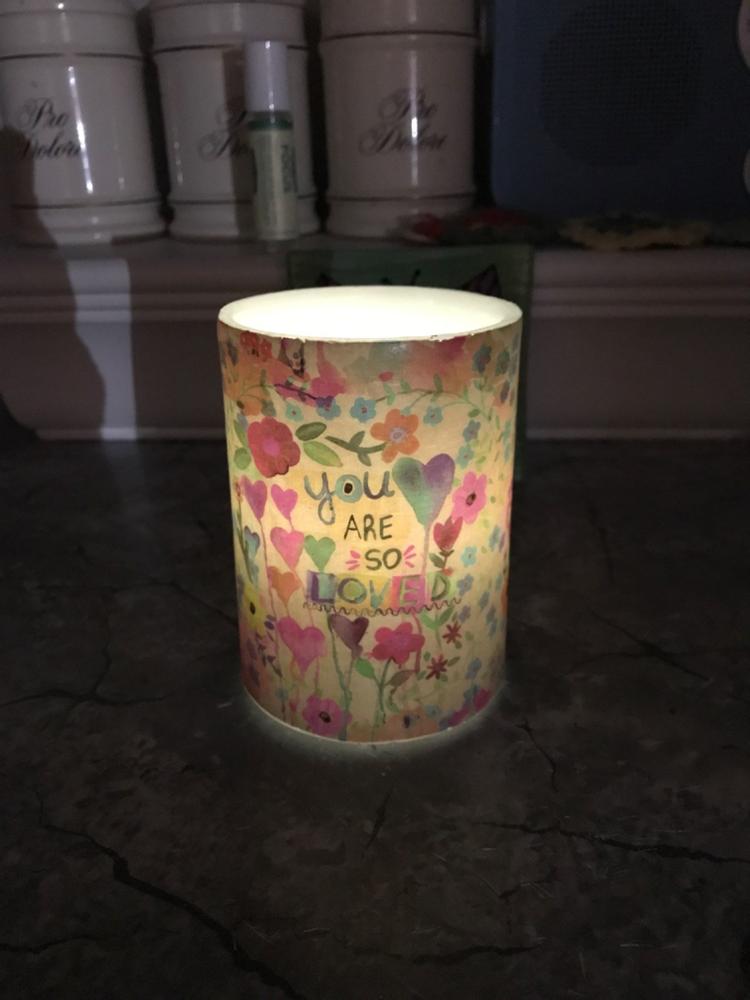 Flameless Candle - You Are So Loved - Customer Photo From Dianne Dukes