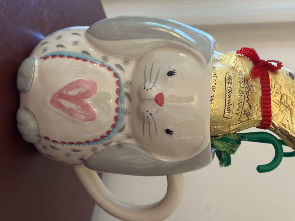 Folk Art Coffee Mug - Bonnie The Bunny - Customer Photo From Donna Breidinger