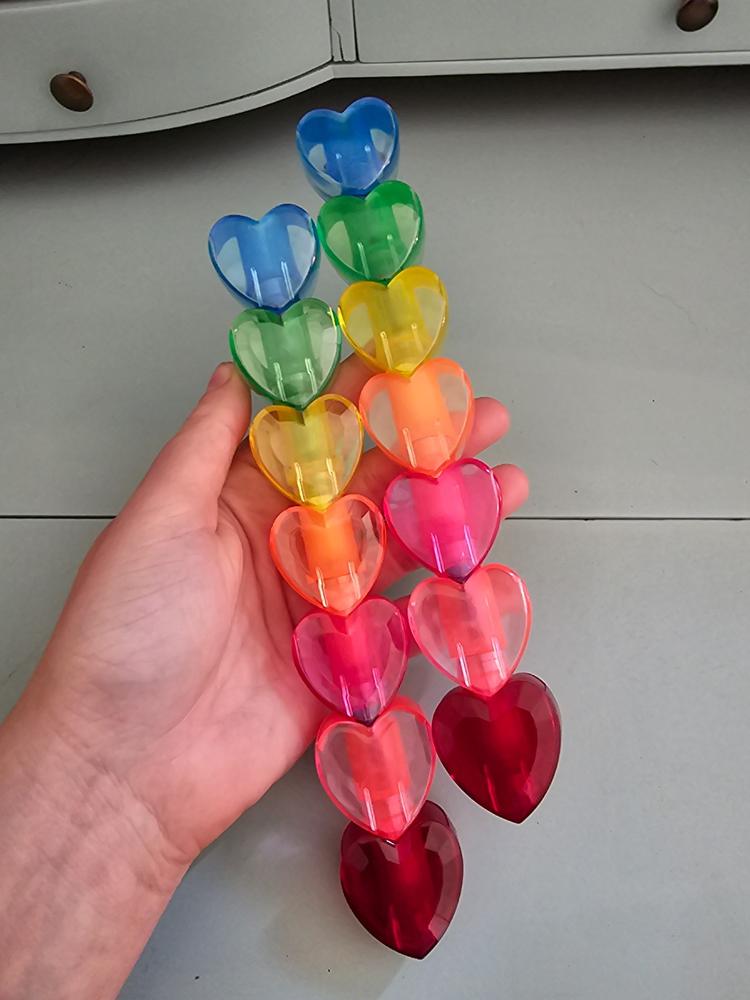Stackable Heart Highlighters, Set of 2 - Customer Photo From Heather Bielecki