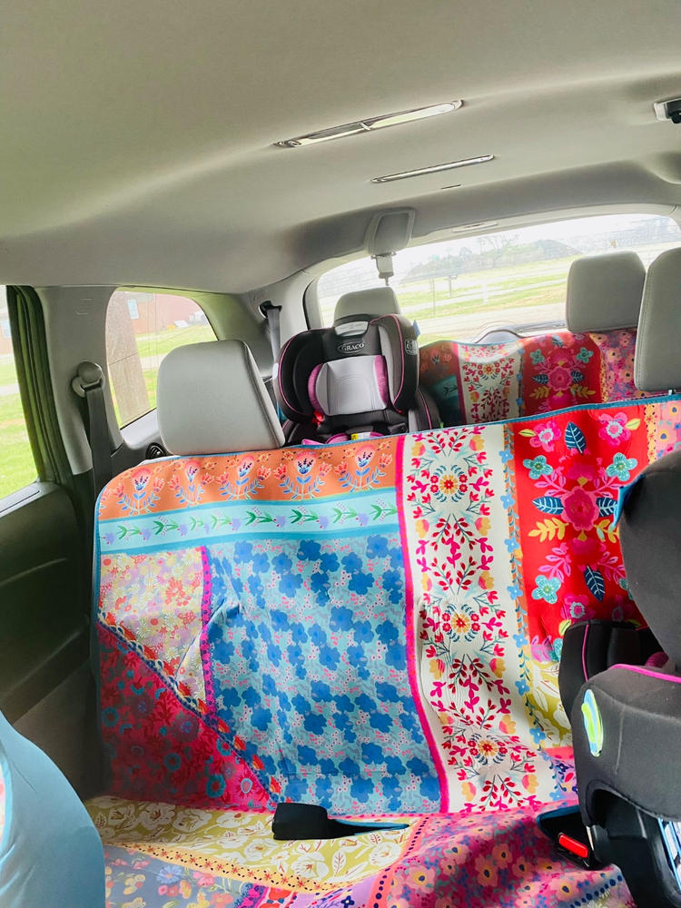 Pop-Up Car Trash Can - Chirp Patchwork - Customer Photo From Destiny Smith