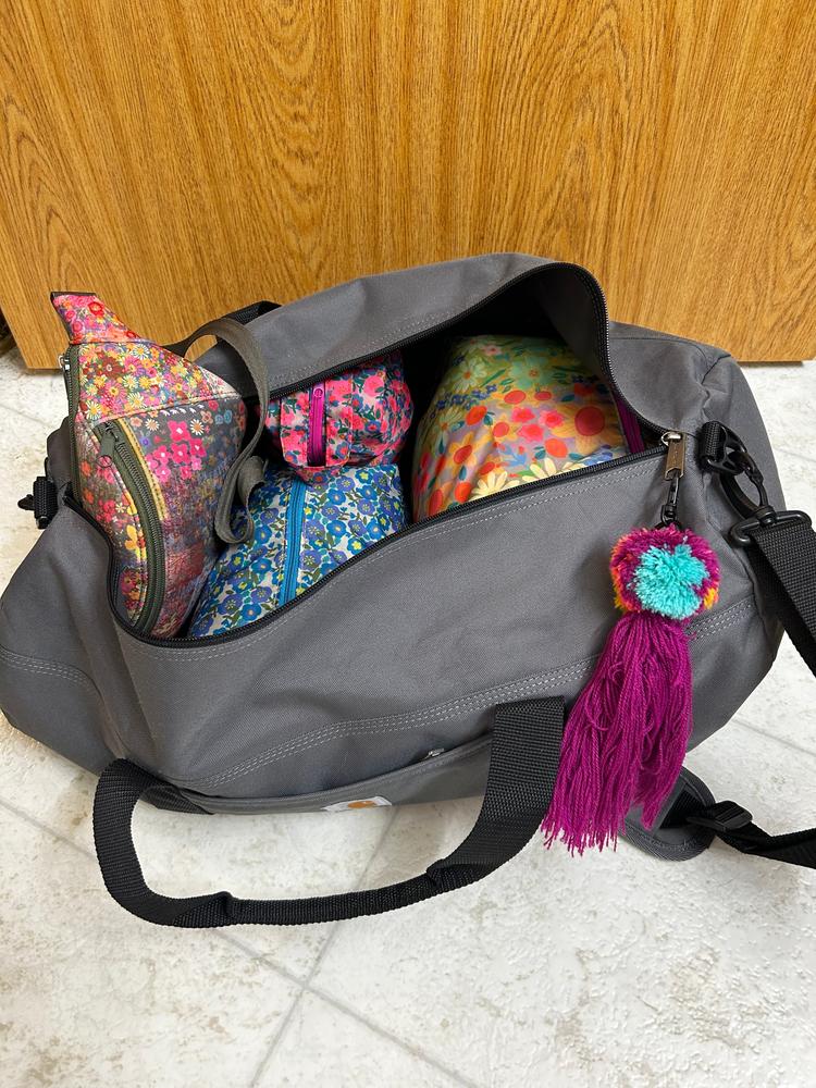 Set of 3 Pack & Go Packing Cubes - Wildflower Border - Customer Photo From Molly G