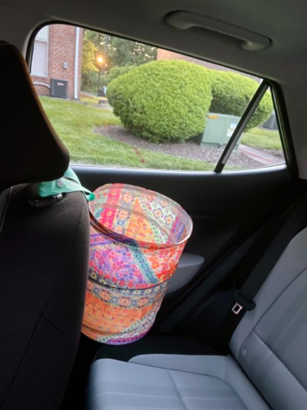 Pop-Up Car Trash Can - Folk Floral Patchwork - Customer Photo From Metta Edwards